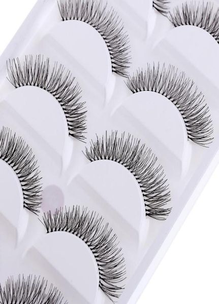 

natural cross eyelashes extension 10 pairsset makeup long eye lashes4083438