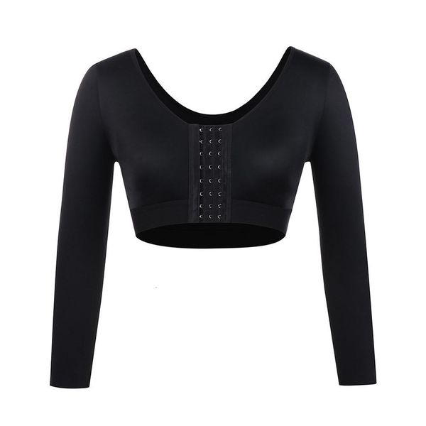 

waist tummy shaper women arm vest back shoulder corrector humpback posture control shapewear fat slimming underwear 230629