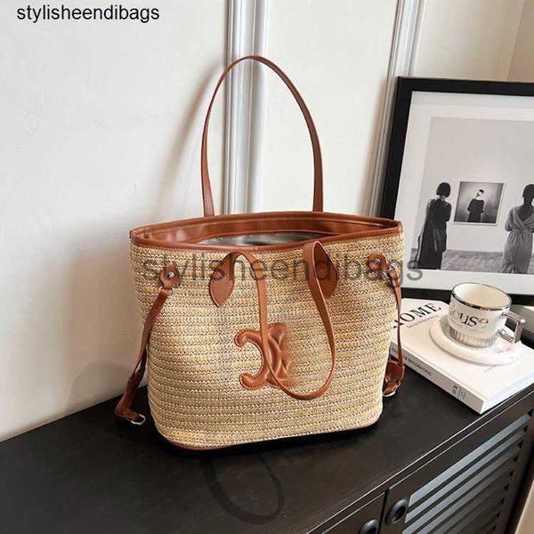 

designer bags large capacity underarm straw bag new vegetable basket portable beach vacation women's vine bamboo handbag grass woven ba