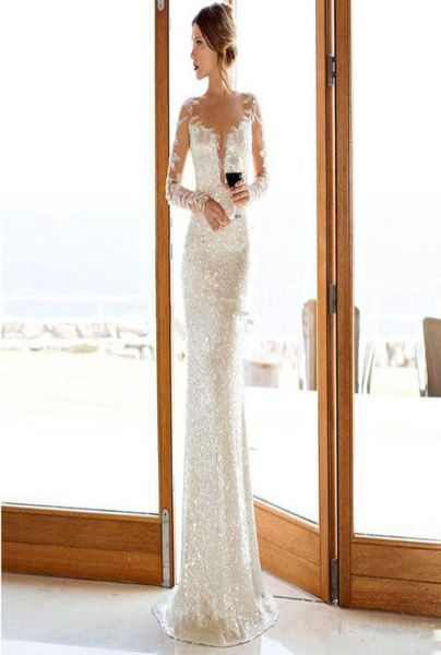 

2020 party gowns elegant long sleeves sequined mermaid long evening dresses prom dresses 2020 new sparkly evening dress2848064, Black;red