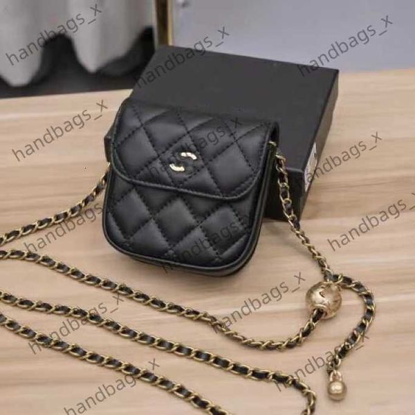 

new leather small c bag caviar messenger bag diamond lattice chain bag small fragrance small gold ball mouth red bag l7ce