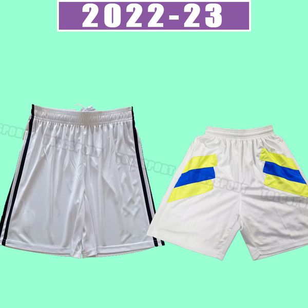 

22 23 bamford soccer shorts raphinha harrison yellow shirt 2022 2023 james meslier fans version uniforms men football pants home icon, Black;yellow