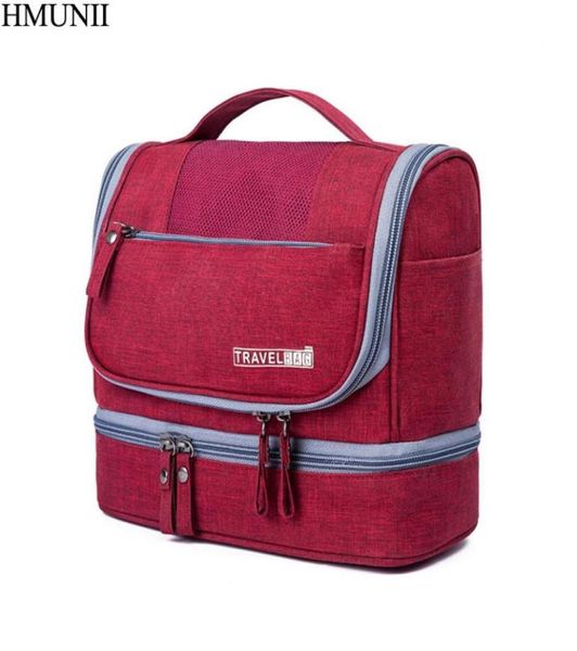 

hmunii hanging toiletry bag travel women cosmetics bag waterproof oxford organizer for wet and dry separation makeup kit for men2759358