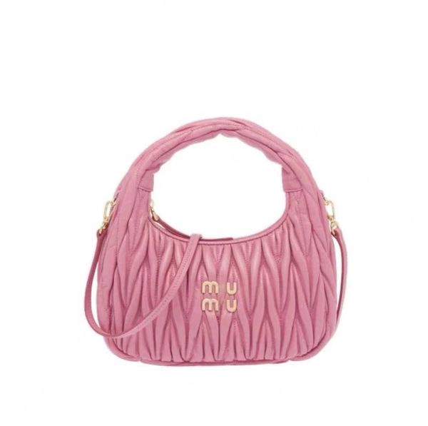 

miu bag designer miui wander matelasse underarm miu bag women's mens cleo satchel tote hobo luxury with shoulder strap genuine leather