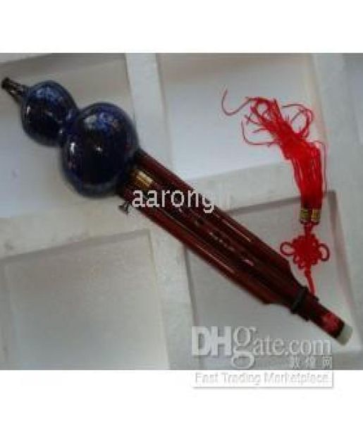 

wonderful blue china trad musical instrument gourd flutes cloisonne hulusi4614441
