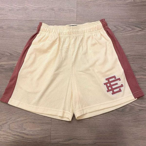 

men's fashion luxury ee shorts basic eric emanuel new york city skyline brand men women running sports quarters casual quick pants loos, White;black