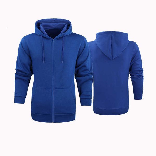 

men's warm sweater 2023 hooded zipper slim fit sports casual print, Black
