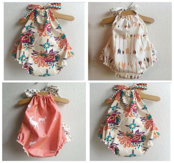 

baby romper floral print playsuit summer baby039s fashion clothes outwear sunsuit infant cute jumpsuit good quality2474559, Blue