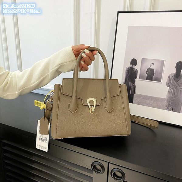 

factory wholesale brand ladies shoulder bags 3 colors joker solid color leather handbags simple lychee fashion backpack flip metal buckle wo