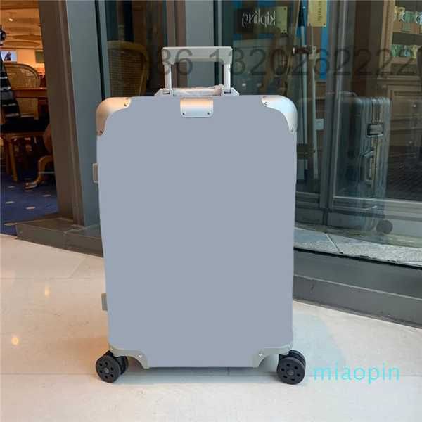 

9a suitcase joint development designer fashion bag boarding box large capacity travel leisure holiday trolley case aluminum magnesium alloy