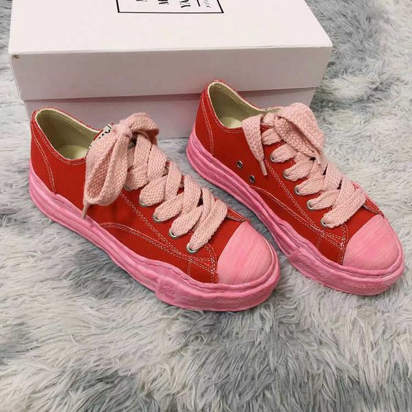 

maison mihara yasuhiro dissolved shoes men's board shoes mmy shoes women's low colored casual shoes