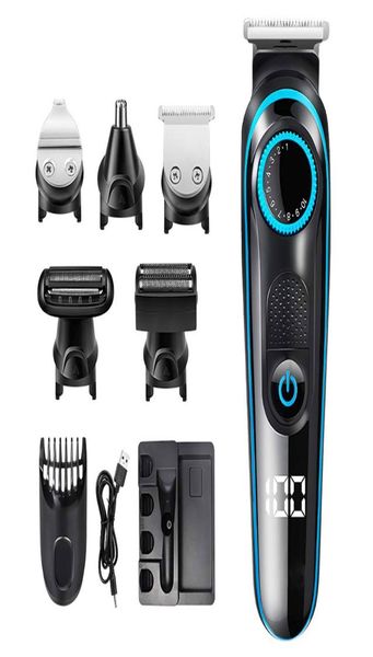 

5 in 1 electric carving hair trimmer clippers nose trimmers shaving beard sideburns trimming usb rechargeable hairs clipper1915317