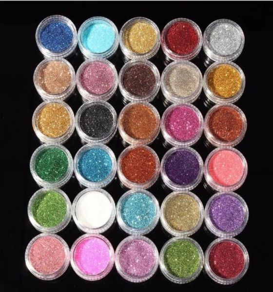 

30pcs mixed colors pigment glitter mineral spangle eyeshadow makeup cosmetics set make up shimmer shining eye shadow 20181764660