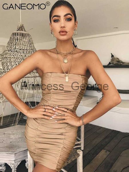 

party dresses backless bandage mini strapless dress women 2023 summer evening party bodycon slim short dresses elegant nightclub clothes x06, White;black