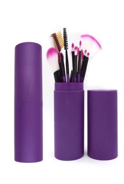 

12pcs eye makeup brushes sets eyeshadow eyeliner blending pencil cosmetic brush tools kit make up brush set with round plastic cup9285122