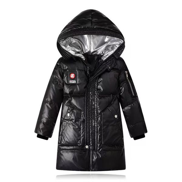 

the new children's down jacket for boys, medium length, glossy, washable, thickened, sun yat-sen children's jacket