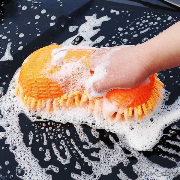 

glove microfiber car washer sponge cleaning car care detailing brushes washing towel auto gloves car cleaning r230629