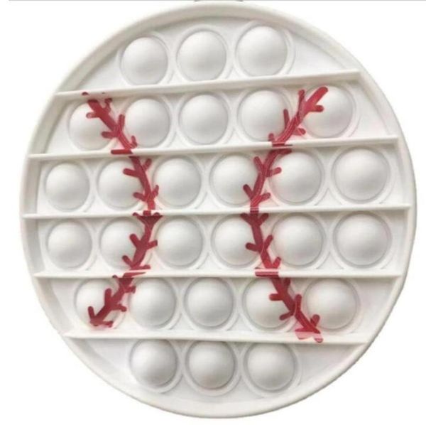 

sports baseball pop push silicon toy cell phone straps sensory bubbles simple dimples fidget poppers games board children focus to4423304