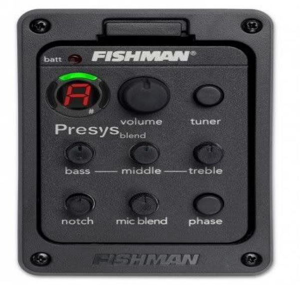 

fishman presys blend 301 dual mode guitar preamp eq tuner piezo pickup equalizer system with mic beat board in stock5918682