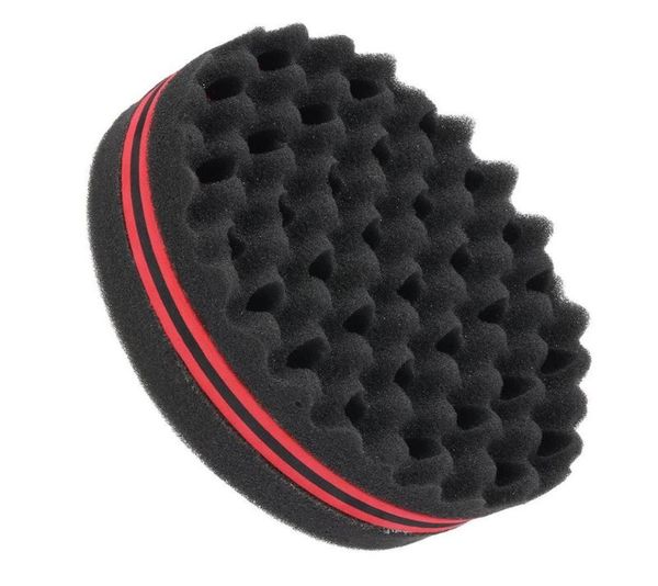 

hair brush sponge with big holes doublesided sponge for hair dreadlock natural afro curl wave care tool9997095, Silver