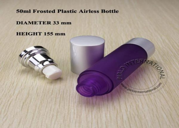 

50ml purple frosted perfume bottle lotion pump spray refillable fragrance bottle cosmetic container 2pcslot5874774