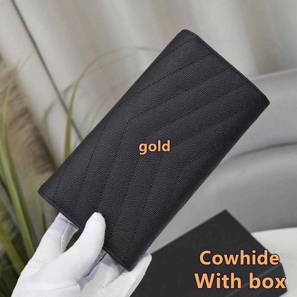 

designer bag y's bag small fragrance women's long wallet card bag caviar leather flap business card credit card holder u5bc, Red;black