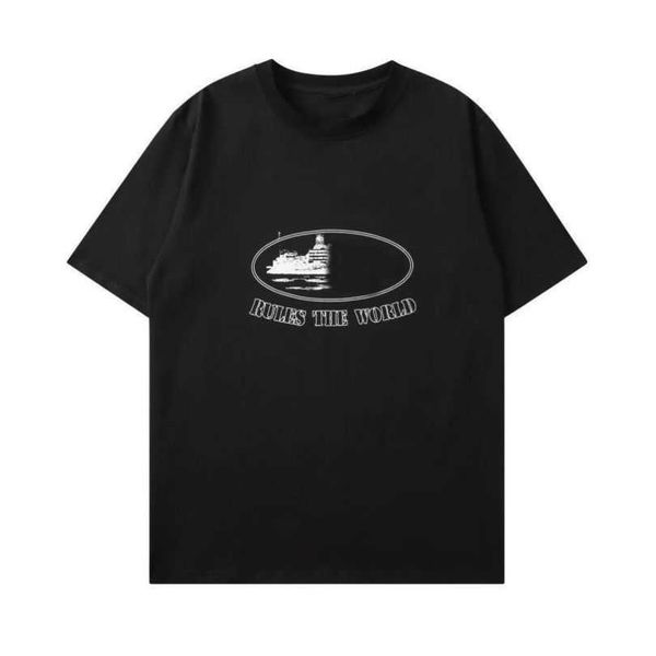 

men's brand corteizs t-shirt designer demon island tshirts summer casual tees ins fashion mens womens luxury loose shirt business desi, White;black