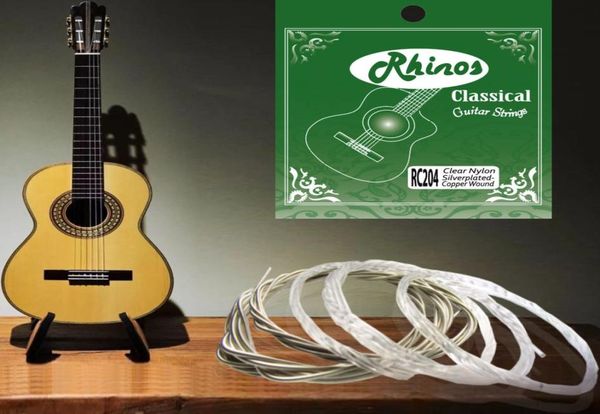 

rhinos rc204h classical guitar string silverplated copper wound 02850444079298