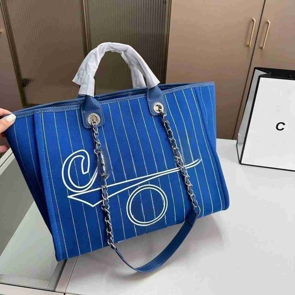 

c bag 2023 spring/summer new beach bag canvas large capacity shopping bag tote bag one shoulder diagonal straddle handbag 4hnc