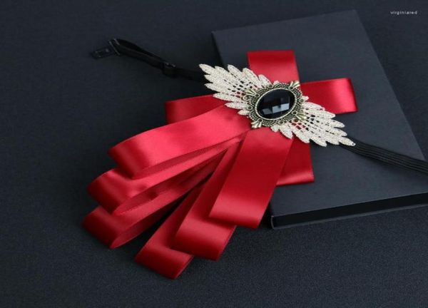 

bow ties 2022 elegant men formal business wedding party collar shirt necktie alloy bowtie women velvet polyester silk ribbon chic 9950527, Black;gray