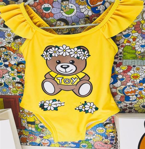 

baby rompers bikini cotton bear swimmsuit kids clothing size 8013026105127185, Blue