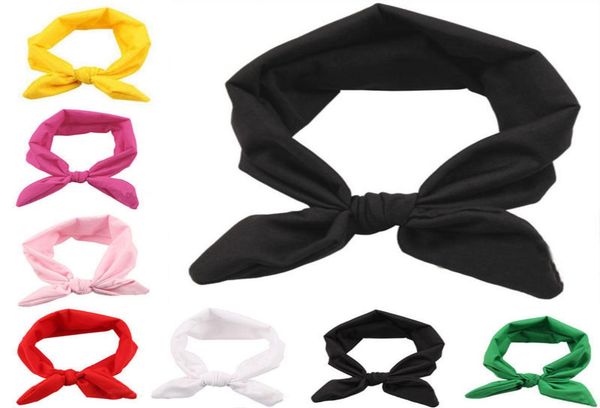 

fashion women yoga cute bow hairband turban knotted rabbit hair band headband r4867881483, Black;brown