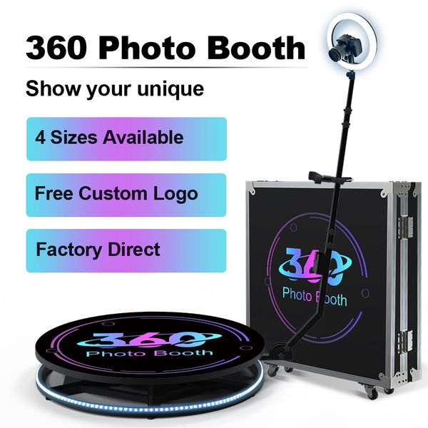 

360 p booth stage lighting automatic rotating selfie 360 camera pbooth spin stand 360 degree p booth machine for parties