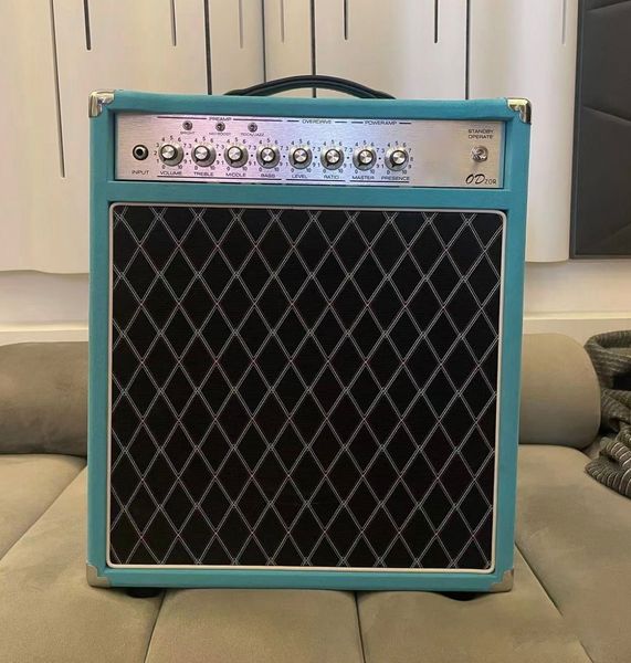 

custom grand overdrive reverb amp head combo 20w dumble tone style 12ax7/3 power tubes el84/2 jj