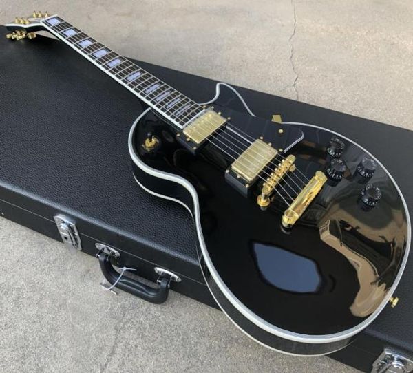 

promotion custom shop black beauty electric guitar ebony fingerboard fret binding gold hardware in stock ship out quickly6018619