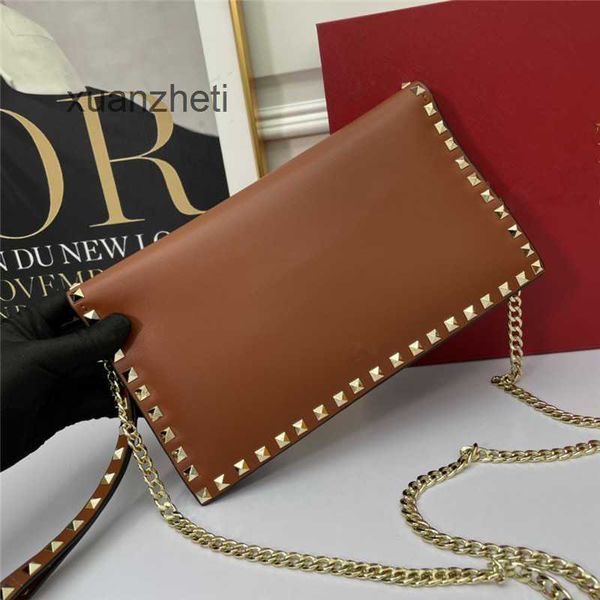 

classic lady's luxury beach women crossbody cowhide valenti bags designer bag riveted handbags new metal fashion large capacity leather