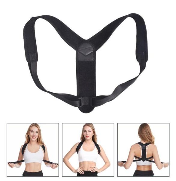 

back support 1pc posture corrector brace durable black0129689175, Black;blue