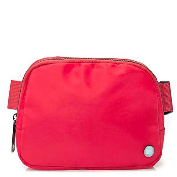 

designer fanny pack fashionable multifunctional storage outdoor sports crossbody bags solid color nylon material bumbag djustable shoulder s
