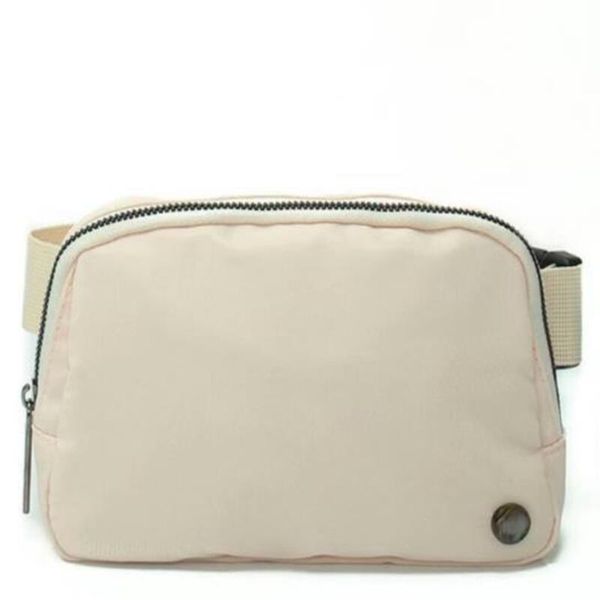 

designer belt bag fashionable multifunctional storage outdoor sports crossbody bag solid color nylon material lulu belt bag djustable should