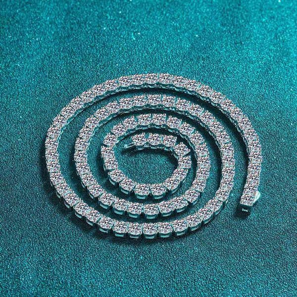 

trendy sterling silver necklaces for women with full circle mozambique stone pendant and gold-plated pt950 clavicle chain