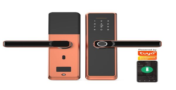 

tuya wifi smart door lock home fingerprint digital fechadura eletronica home security cerradura inteligente waterproof5956530
