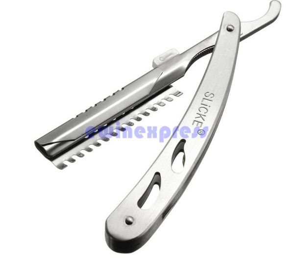 

professional folding barber razors hairdressing stainless steel straight cut throat shaving removal shaving knife razor2162592