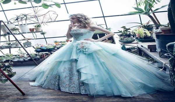 

mint green ball gown quinceanera dresses gowns princess crystal prom dress sweet 16 ball gowns formal special occasion evening par9286383, Blue;red