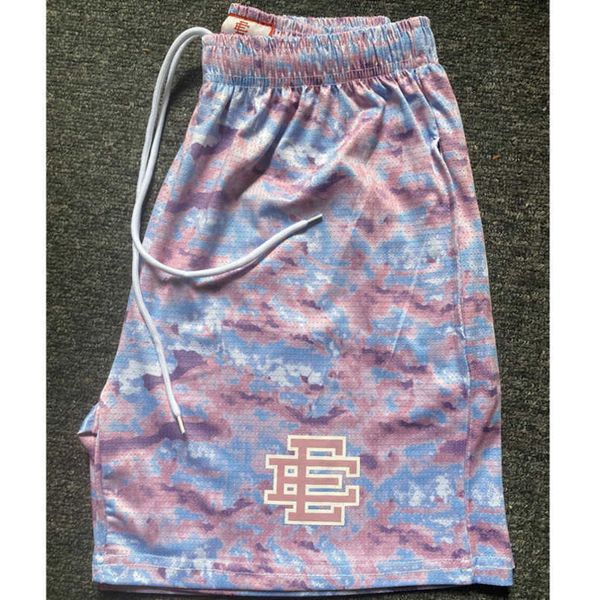 

fashion luxury men's ee shorts basic eric emanuel new york city skyline men women jog casual loose fitness sports beach pants classics, White;black