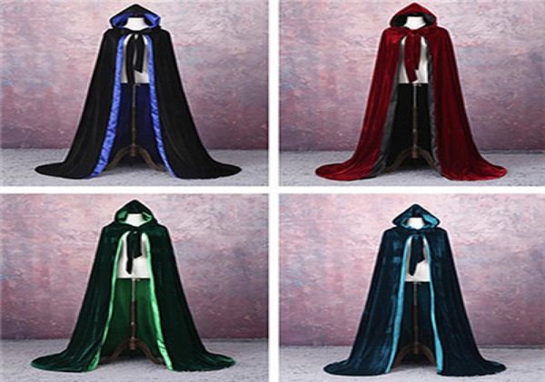 

velvet lined cape velvet hooded cloaks costume velvet hooded cloak cape medieval pagan witch wicca vampire halloween costume2114447, White