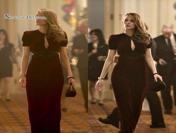 

2020 sheath short sleeve keyhole neck long formal dresses vestidos de novia party evening gowns3503725, Black