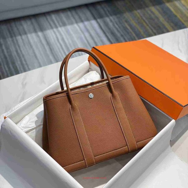 

h home designer party garden shoulder bags online shop 2023 new cowhide garden bag on the first floor hand sewn leisure commuting t with rea