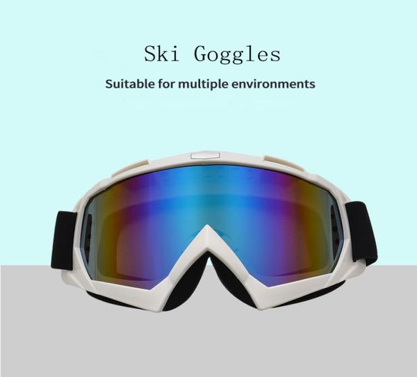 

ski goggles winter motorbike snow sports crosscountry snowmobile goggle sunglasses antifog uv men interchangeable lens glasses7006600