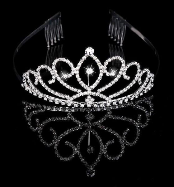 

bridal tiaras crowns with rhinestones bridal jewelry pageant 2019 evening prom party performance pageant crystal wedding tiaras ac3332904, Silver