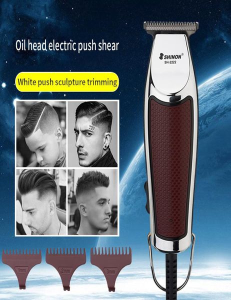 

shinon new oil head carving electric clipper salon pushes white nicks special hair clipper strong power professional barber hair t4935589